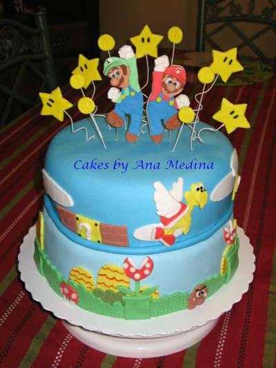 Modelos de tortas de Mario Bros | Fiesta101