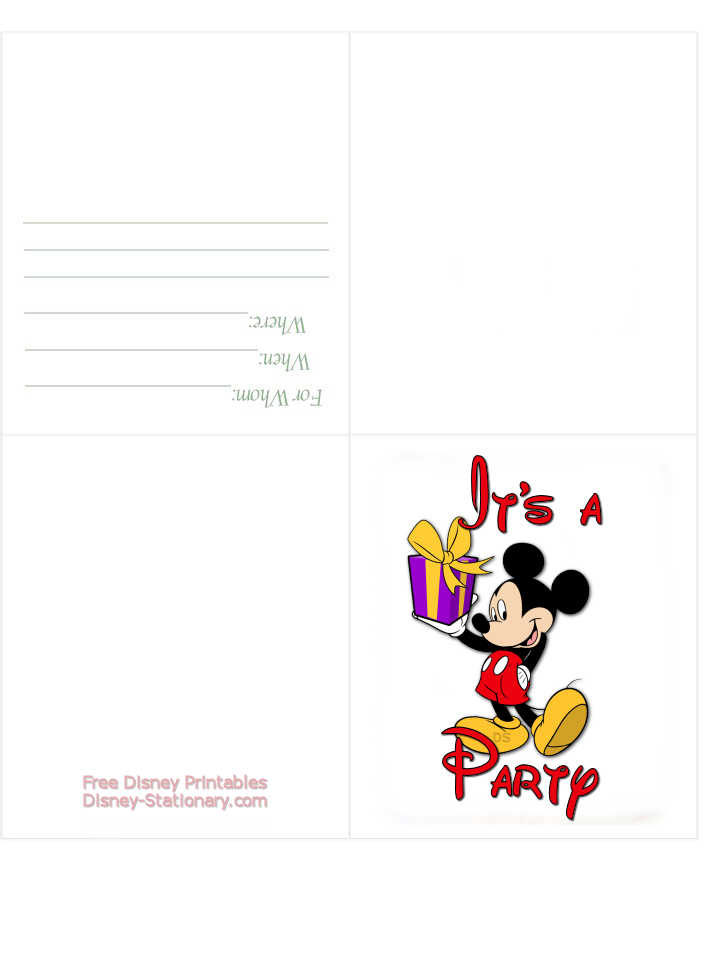 disney invitaciones