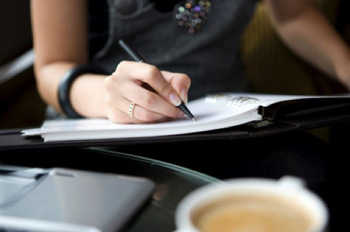 business-woman-writing