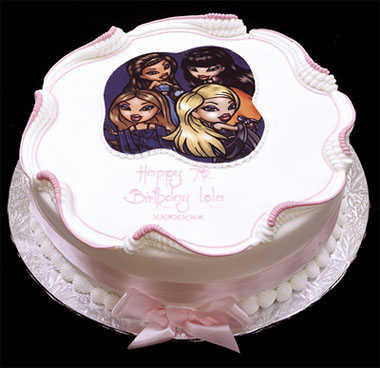 Bratz Dolls Edible Photo Birthday Cake