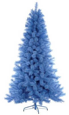 arbol navidad azul