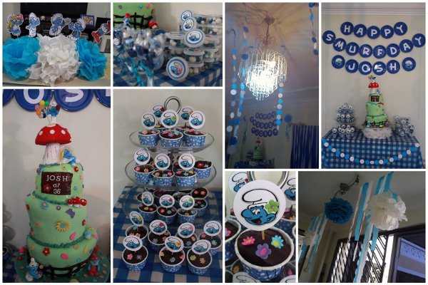 Lindas ideas de decoración estilo Pitufos