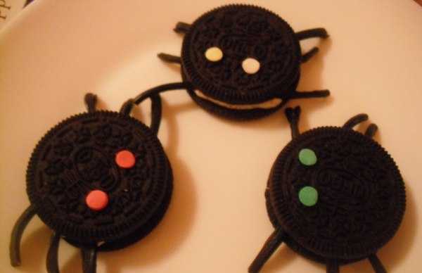 Galletas en forma de arañas